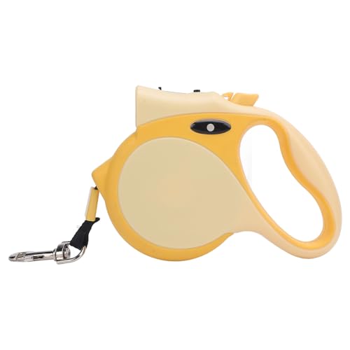 Hunde Walking -Leine Einziehbare Leinen Leinen Klebeband Leichtes Haustiertraining Leine (Yellow) von Zerodis