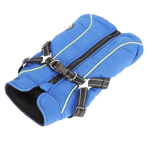 Hundemantel in Premium-Qualität, Warm, Wasserdicht, Wasserdicht und Warm, Hundejacke, Reflektierende Hundeweste, Jacke, Verdickter Hundegeschirrmantel für Winter und Herbst, Warm Hundemantel in Premium-Qualität, Warm, Wasserdicht, Wasserdicht und Warm, Hundejacke, Reflektierende Hundeweste, Jacke, Verdickter Hundegeschirrmantel für Winter und Herbst, Warm von Zerodis