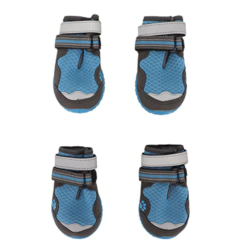 Hundeschuhe, 4-Teilig, Verstellbar, Rutschfest, Atmungsaktiv, Hundeschuhe, Hundepfotenschutz, Wanderschuhe FüR Hunde, mit Reflektierenden Streifen, FüR Kleine, Mittelgroße und Große Hunde (Geben Sie Hundeschuhe, 4-Teilig, Verstellbar, Rutschfest, Atmungsaktiv, Hundeschuhe, Hundepfotenschutz, Wanderschuhe FüR Hunde, mit Reflektierenden Streifen, FüR Kleine, Mittelgroße und Große Hunde (Geben Sie von Zerodis