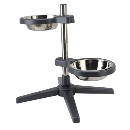 Hundeversorgungen Pet Bowl Anti Slip Basis Design Hochgezogene Haustierschale Edelstahl -Hunde Ernährung Station Dual Design Eat und Getränk Erhöhte Hundebrielschale für Kleine Mittelgroße und Große Hundeversorgungen Pet Bowl Anti Slip Basis Design Hochgezogene Haustierschale Edelstahl -Hunde Ernährung Station Dual Design Eat und Getränk Erhöhte Hundebrielschale für Kleine Mittelgroße und Große von Zerodis