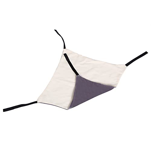 Katzen-Hängemattenbett, 2 Seiten Unter Hängende Matte Warmer Stuhltisch Hängematten für Katzen, Beige Grey S, für Katzen, Meerschweinchen, Chinchilla, Frettchen, Hasen, Ratten, Kitty., Mit 4 (L) von Zerodis