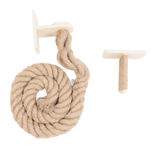 Katzenklettern Jute Seil, Wandmontierte Katzenkletterseil Katze Interaktive Kratzer nach Katze Springen Seil Katze Übung Kletterbaum für Haus Im Innenräumen von Zerodis