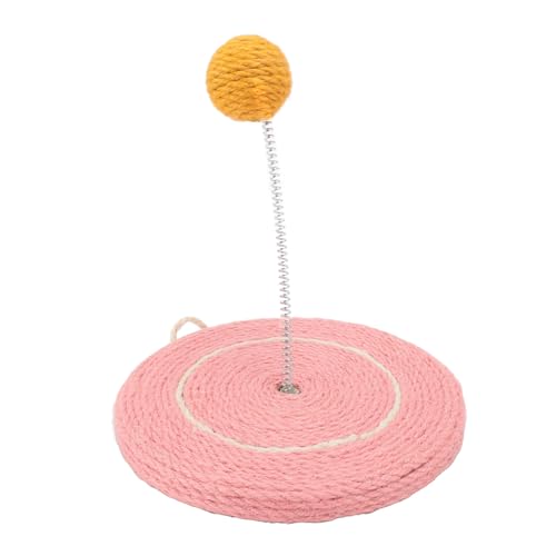 Katzenkratzspielzeug, Spanplatte, Sisal-Katzenkratzbaum, Lustig, Interaktiv, Bissfestigkeit, Krallenschleifen, Sisal-Katzenkratzbrett mit Sisalball für den Innenbereich (Typ 2) von Zerodis