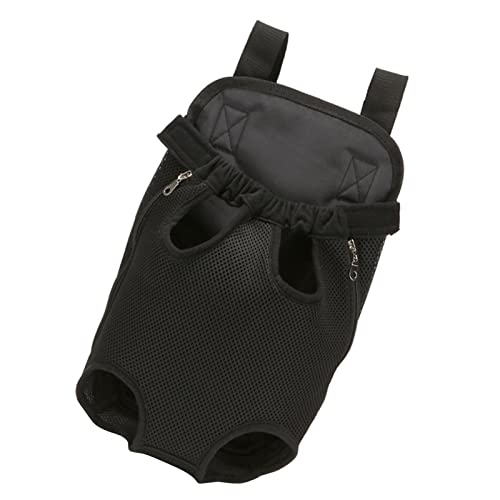 Leichtes Hundesbeutel Weichem Mesh Atmungsaktiven Tragetasche Zum Wanderfahrradmotorrad, Beine aus Dem Nylon -Haustierträger, Brust oder Rücken mit Reißverschlussknopf, Sicherheitshaken Vordere (S) von Zerodis