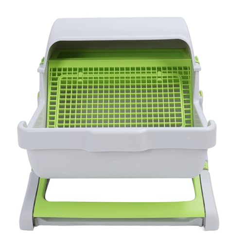 Selbstreinigende Katzenratschachtel Geräumiger Kippschalen -Eimer -Stil für Große Katzen Halb Automatisch Große Kätzchen Pan Pan Green PP Material Selbstreinigende Katzenratschachtel Geräumiger Kippschalen -Eimer -Stil für Große Katzen Halb Automatisch Große Kätzchen Pan Pan Green PP Material von Zerodis