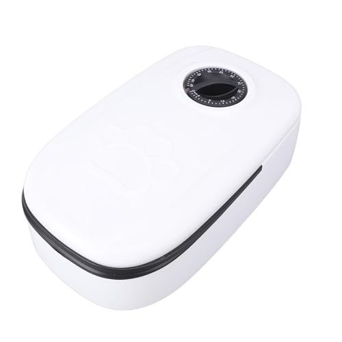 Smart Automatic Cat Feeder Timer Pet Feeder Einfach zu Reinigen Separate Lebensmittelspeichersystem für Hunde Katzen Plastik (Black) von Zerodis