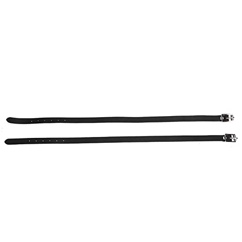 Steigbügel Leder, 1 Paar Länge für Spur Riemen Leder mit Edelstahl Schnalle Pferd Werkzeug Zubehör 50cm Schwarz Steigbügel Leder, 1 Paar Länge für Spur Riemen Leder mit Edelstahl Schnalle Pferd Werkzeug Zubehör 50cm Schwarz von Zerodis