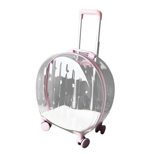 Transparenter, Atmungsaktiver Katzen-Trolley Zum Rollen Im Freien, Arbeitssparend, mit Geräuschloser Bewegung, Großer Platz für Katzen und Kleine Hunde Transparenter, Atmungsaktiver Katzen-Trolley Zum Rollen Im Freien, Arbeitssparend, mit Geräuschloser Bewegung, Großer Platz für Katzen und Kleine Hunde von Zerodis