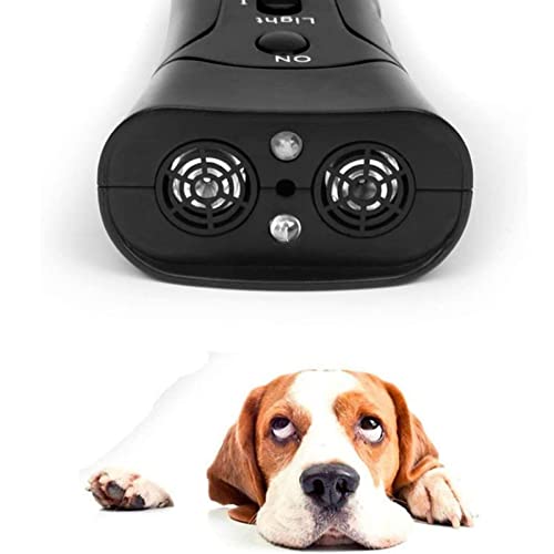 Ultraschallgerät Zur Kontrolle des Hundegebells, Doppelkopf-Doppellautsprecher mit Laserdesign, Kompakt und Multifunktional von Zerodis