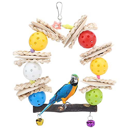 Vogel-Mais-Blätter Tintenfisch-Knochen Hängende Schaukel Kunststoff-Haustier-Vogelkäfig-Spiel für EIN Gesundes Haustier von Zerodis
