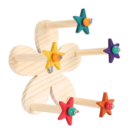 Vogel-Riesenrad-Spielzeug, Vogelsitzstangen, Käfigspielzeug, Rotierendes Holz mit 5 Sitzstangen für Wellensittiche, Sittiche, Sittiche, Finken Vogel-Riesenrad-Spielzeug, Vogelsitzstangen, Käfigspielzeug, Rotierendes Holz mit 5 Sitzstangen für Wellensittiche, Sittiche, Sittiche, Finken von Zerodis