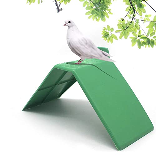 Zerodis 10 Stück Dove Rest Stand, Plastic Small Green Pigeons Rest Stand Vogelstangen Anti-Rutsch-Taubenstangen Roost Bird Dwelling Stand Stützkäfig Zubehör von Zerodis