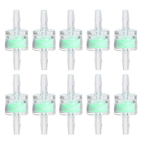 Zerodis 10PCS ABS Green Aquarium Wasserpumpe Silikonschlauch Filter Wasser Öl Luftfilter Fischtanks Schlauch Reinigung Filtration Sauerstoff Aquarium Fischteich Zubehör(4mm) von Zerodis