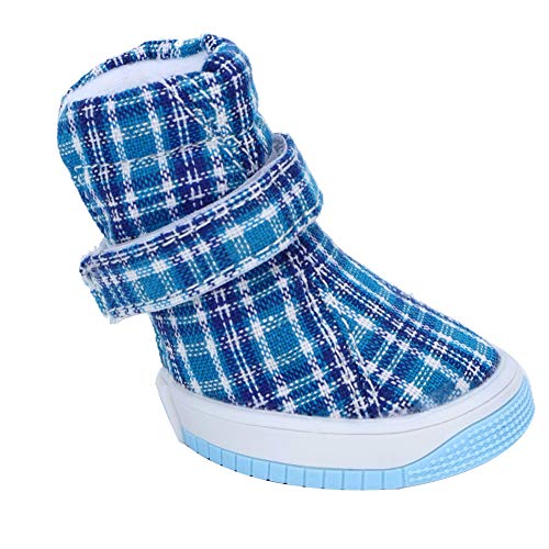 Zerodis 4-teilige Anti-Rutsch-Hundeschuhe, Bequeme Weiche Stoff-Streifenschuhe für Hunde Im Freien, Welpen, Atmungsaktive Turnschuhe, Heimtierbedarf für Spaziergänge Im Winter (Typ 5 (8,3 x 8,3 x Zerodis 4-teilige Anti-Rutsch-Hundeschuhe, Bequeme Weiche Stoff-Streifenschuhe für Hunde Im Freien, Welpen, Atmungsaktive Turnschuhe, Heimtierbedarf für Spaziergänge Im Winter (Typ 5 (8,3 x 8,3 x von Zerodis