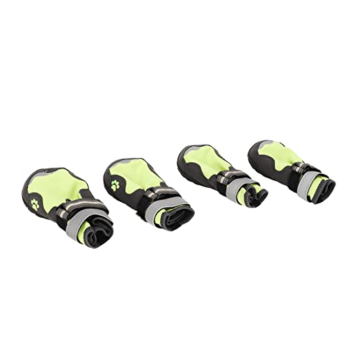 Zerodis 4-teilige Hundeschuhe, Pfotenschützer mit Reflektierenden und Verstellbaren Riemen, Atmungsaktiver Hundestiefel (Geben Sie 7 EIN) von Zerodis