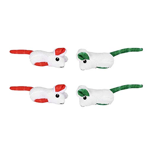 Zerodis 4Pcs Mäuse geformtes Katzenminzenspielzeug, Simulation Plüsch Maus Haustiere Spielzeug Interaktives Trainingsspielzeug für Haustier Katze Kätzchen Zerodis 4Pcs Mäuse geformtes Katzenminzenspielzeug, Simulation Plüsch Maus Haustiere Spielzeug Interaktives Trainingsspielzeug für Haustier Katze Kätzchen von Zerodis