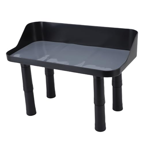 Zerodis Angehobene Haustierschalenständer, Verstellbar für Kleine und Große Haustiere, Verschüttetes Fütterungstisch mit Silikonmatte von Zerodis