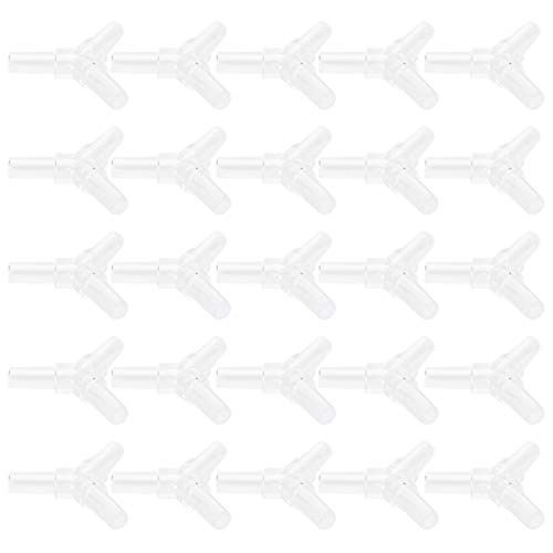 Zerodis Aquarium 3-Wege-Adapter, Aquarium und Zubehör, Luftschlauch-Splitter, L-Form, 3-Wege-4-Wege-Adapter-Anschluss, Aquarium-4-Wege-Anschluss, langlebiger Fisch für Aquarium (Kristall-T-Stück) von Zerodis