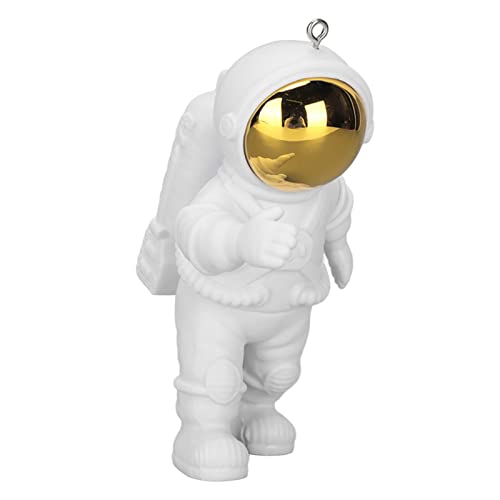 Zerodis Aquarium-Astronauten-Ornamente, Aquarium-Schwimmdekorationen, PVC, Verstellbare Position, Schwimmend, Süßer Look für Süßwasser (Goldene Maske) von Zerodis