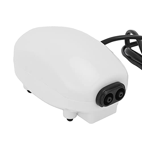 Zerodis Aquarium Sauerstoffpumpe, Aquariumluftpumpe Kit Mini Stumm zu Niedriger Rausch Sauerstoffpumpe Aquakultur mit Zubehör EU-Stecker 220-240 V von Zerodis