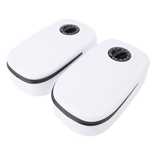 Zerodis Automatische 2 Mahlzeit Pet Feeder mit Timerfunktion Anti -Schlupfboden Zwei Separate Schalen Hundekatze Lebensmittelspender für Regelmäßigen Fütterungsplan und Frische Lebensmittelspeicher Zerodis Automatische 2 Mahlzeit Pet Feeder mit Timerfunktion Anti -Schlupfboden Zwei Separate Schalen Hundekatze Lebensmittelspender für Regelmäßigen Fütterungsplan und Frische Lebensmittelspeicher von Zerodis