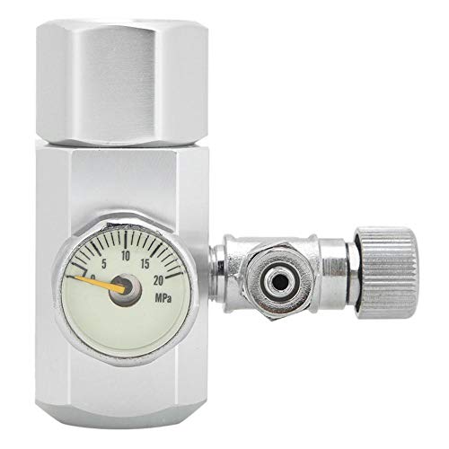 Zerodis CO2 Aquarium Regulator, Mini Dual Gauge Display mit Blasenzähler und Rückschlagventil Genau und einfach einzustellen(w21.8) von Zerodis