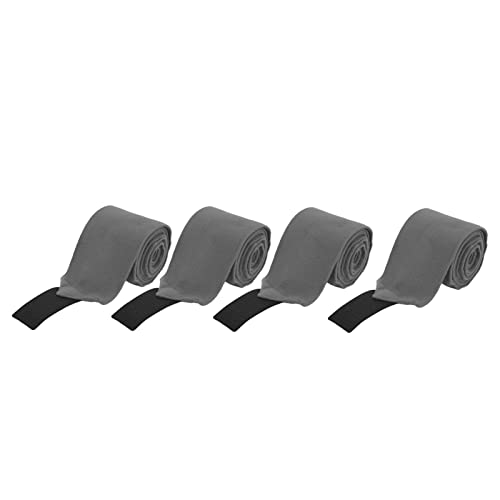 Zerodis Car -Kleber -Pferdebeinbänder mit Flanellmaterial für Trainingsübungen, 4 PCs Pferdebein für Zusätzlichen Schutz, Geeignet für die Teilnahme (Grey) von Zerodis
