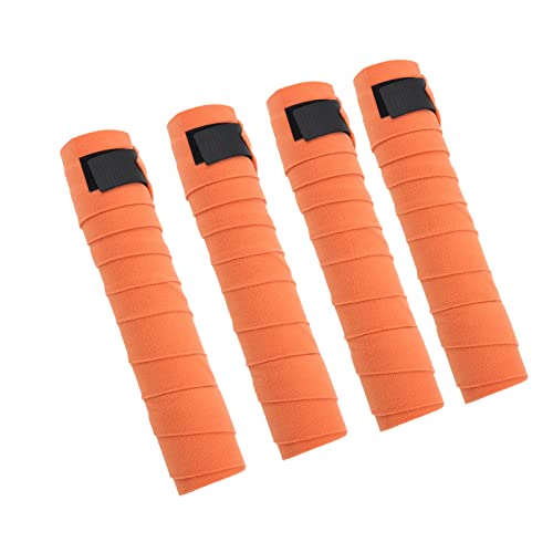 Zerodis Car -Kleber -Pferdebeinbänder mit Flanellmaterial für Trainingsübungen, 4 PCs Pferdebein für Zusätzlichen Schutz, Geeignet für die Teilnahme (ORANGE) von Zerodis
