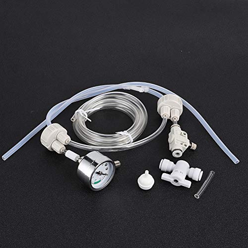 Zerodis DIY-CO2-Generator-System-Kit, Aquarium und Zubehör, CO2-System für Bepflanzte Tanks, Pro-Röhrenventil, Messgerät, Flaschenverschluss-Kit, Weißes DIY-Aquarium, CO2-System für von Zerodis