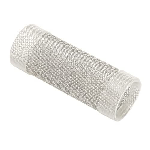 Zerodis Edelstahl-Mesh-Zufluss-Aquarium-Ansaugfilter Mesh-Garnelenfilter Edelstahl-dichte Öffnungen Feinporige Aquarium-Ansaugsieb-Filterabdeckung für Fisch-Garnelen-Aquarium-Filter (M) von Zerodis