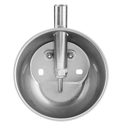 Zerodis Edelstahl Schwein Trinkwasserschale, Ferkel automatische Trinkbrunnen Feeder Ausrüstung von Zerodis