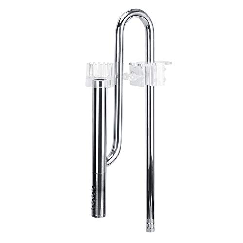 Zerodis Einstellbarer Aquarium -Planrohr Edelstahl für 12/16 Mm Eingangsrohr - Skimmerfilter für Fischtankliebhaber Langlebig (Neuer 16 -mm -Ölfilm) von Zerodis