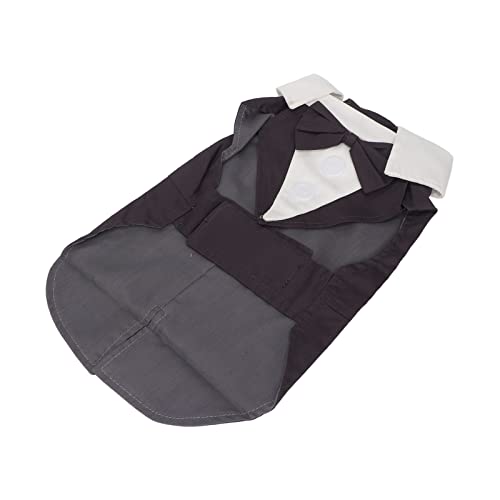 Zerodis Formelle Kleidung für Welpen, Leichter Polyester-Anzug mit Weicher Fliege, Eleganter Hundeanzug für Besondere Anlässe (XL) von Zerodis