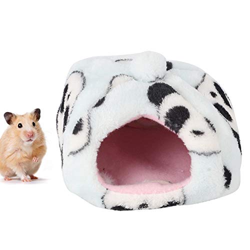 Zerodis Hamster Bed House Verdicken Warm Plüsch Nest Bett Versteck für Haustier Hamster Igel Meerschweinchen Flying Squirrel Kleine Tiere(M) von Zerodis