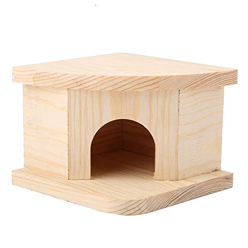 Zerodis Hamster House, Small Pets Nest Hamster Habitats Kleintier Wooden Warm House Cage Zubehör von Zerodis
