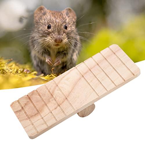 Zerodis Hamster Pet Holz Wippe Brücke Spielzeug, Übung Spiel Kauspielzeug für Kleintier Hamster Maus Rennmaus Chinchilla Eichhörnchen von Zerodis