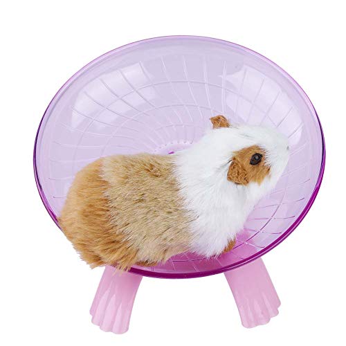 Hamster Running Spinner Wheel Kunststoff Silent Pet Übung Roller Pet Running Toy für Hamster Ratte Rennmäuse Mäuse Chinchilla Guinea(Rosa) von Zerodis