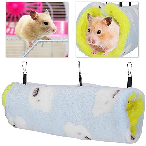 Hamstertunnelnest, Plüsch-Hängetunnel-Rattentunnel und Röhren, die Hamsterspielzeug für Kleintiere hängen(L) von Zerodis