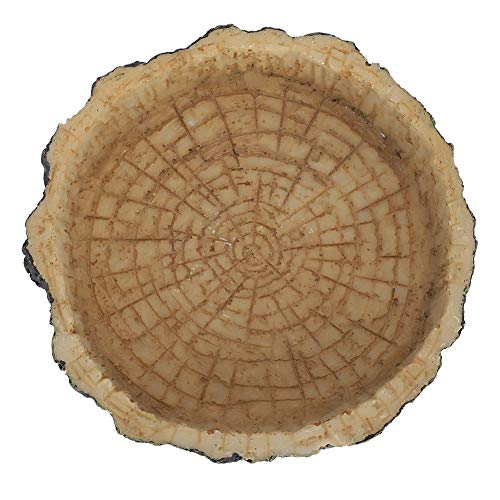 Zerodis Haustier Essen Topf für Schildkröte Terrapin Reptilile Feeder Food Tablett Wasserschale aus Harzmaterial für Reptilienbedarf Zerodis Haustier Essen Topf für Schildkröte Terrapin Reptilile Feeder Food Tablett Wasserschale aus Harzmaterial für Reptilienbedarf von Zerodis