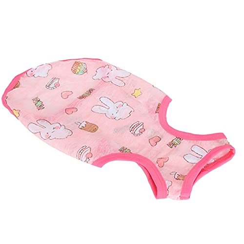 Zerodis Haustier Sommerkühlung Kleidung Little Hundeweste Unstally Atmungsaktives ärmelloses T -Shirt aus Weichem Baumwollmaterial (L) von Zerodis