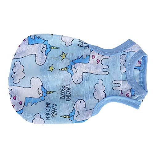 Zerodis Haustier Sommerkühlung Kleidung Little Hundeweste Unstally Atmungsaktives ärmelloses T -Shirt aus Weichem Baumwollmaterial (XXL) von Zerodis