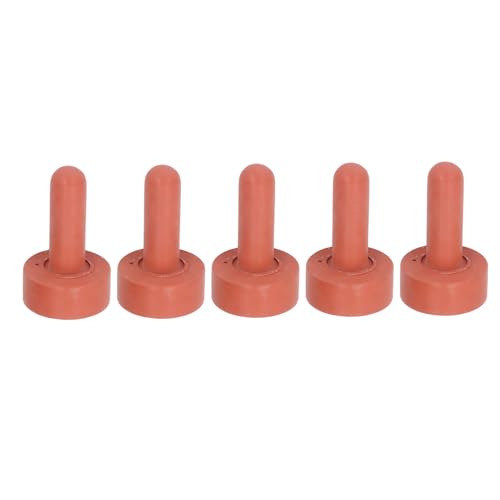 Zerodis Haustier-Stillsauger, 5 Stück, Weiches Silikon, Tiermilchtrink-Nippel, Kleine Vieh-Stillflaschen-Nippel für Kätzchen und Welpen von Zerodis
