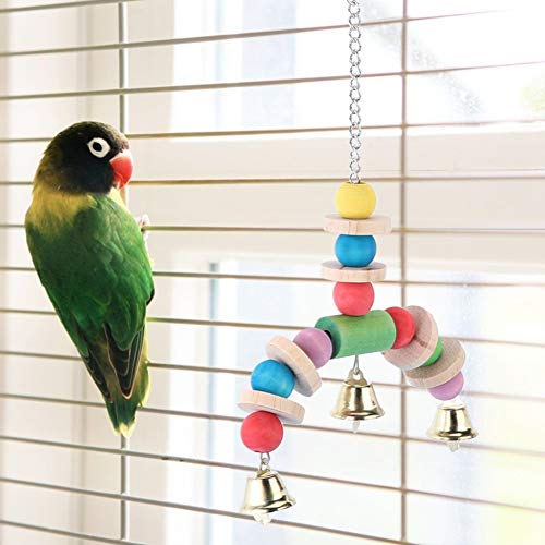 Zerodis Hölzerne Vogelschwingen Spielzeug Hängen Farbenfrohe Perlen für Spielzeug für Vogelkäfigdekoration, Kauen Sicher und Resistent Gegen den Biss, 22x18,5 X 3,5 cm Zerodis Hölzerne Vogelschwingen Spielzeug Hängen Farbenfrohe Perlen für Spielzeug für Vogelkäfigdekoration, Kauen Sicher und Resistent Gegen den Biss, 22x18,5 X 3,5 cm von Zerodis