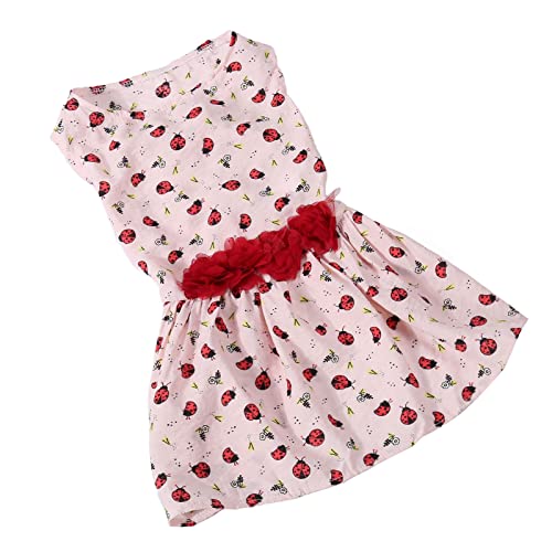 Zerodis Hündchen-Prinzessin-Kleid, Hundekleid, Niedliches Design, Schön, Leicht zu Reinigen, Langlebig für den Frühling Zum Geburtstag (S) von Zerodis