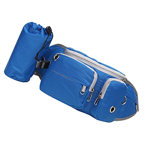 Zerodis Hunde-Gürteltasche Große Hunde-Gürteltasche Große Hunde-Snack-Packs Platz Multifunktionale Hundetrainingstasche Wandertasche für Spaziergänge Einkaufsausflüge Sporthandtaschen (Blau) von Zerodis