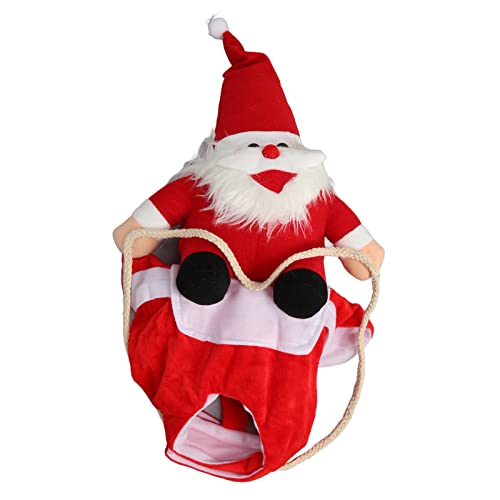 Zerodis Hunde-Katzen-Weihnachtskostüm, Lustiger Haustier-Weihnachtswintermantel, Süßes Weihnachtsmann-Kostüm für Kleine, Mittelgroße Hunde und Katzen von Zerodis