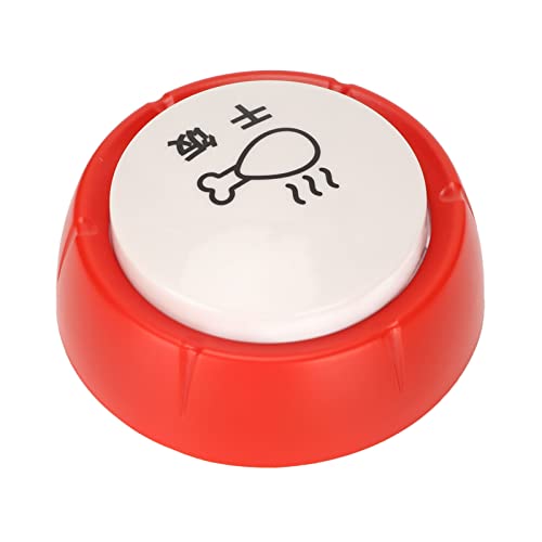 Zerodis Hundeaufzeichnungsknöpfe, Batteriebetriebene Hundeknöpfe für Hunde (Rot und weiß) von Zerodis