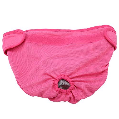 Zerodis Hundehose Hygienehose Große mittlere und kleine Hundesicherheitshose Menstruationshose Teddy Anti-Belästigung Premium weibliche Hundewindeln(L-Pink) von Zerodis