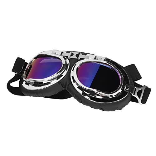 Zerodis Hundesonnenbrille, Große Sicht Hundesonnenbrille mit Klappbarem Rahmen, Hoher Elastischer Riemen, Wasserdichter UV-Schutz für Katzen und Hunde, Angepasster Elastischer Riemen von Zerodis