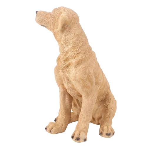 Zerodis Hundestatue Welpe Statue Emotional Komfort Dekorative Statue für die Heimdekoration (Yellow) von Zerodis